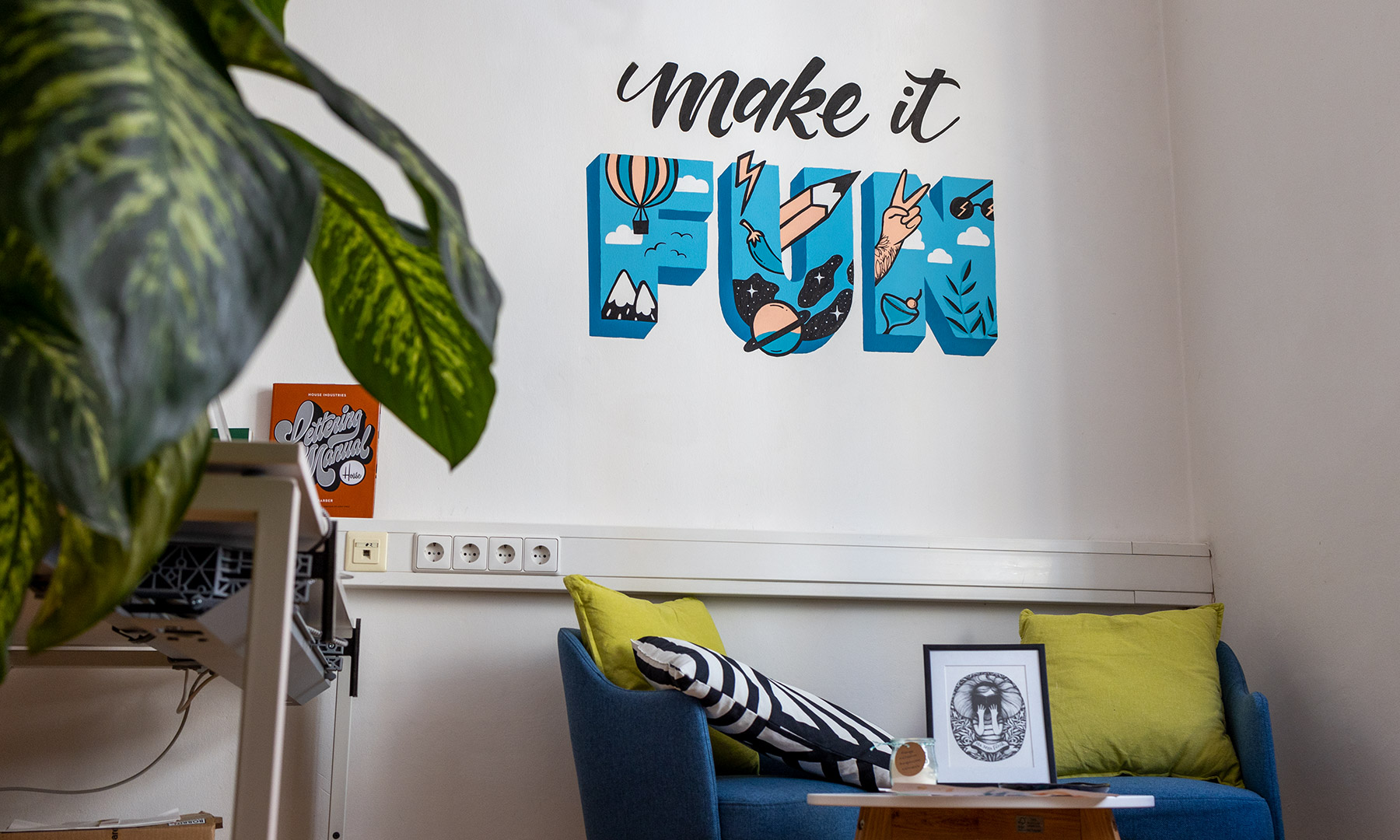 Make it Fun Office Mural