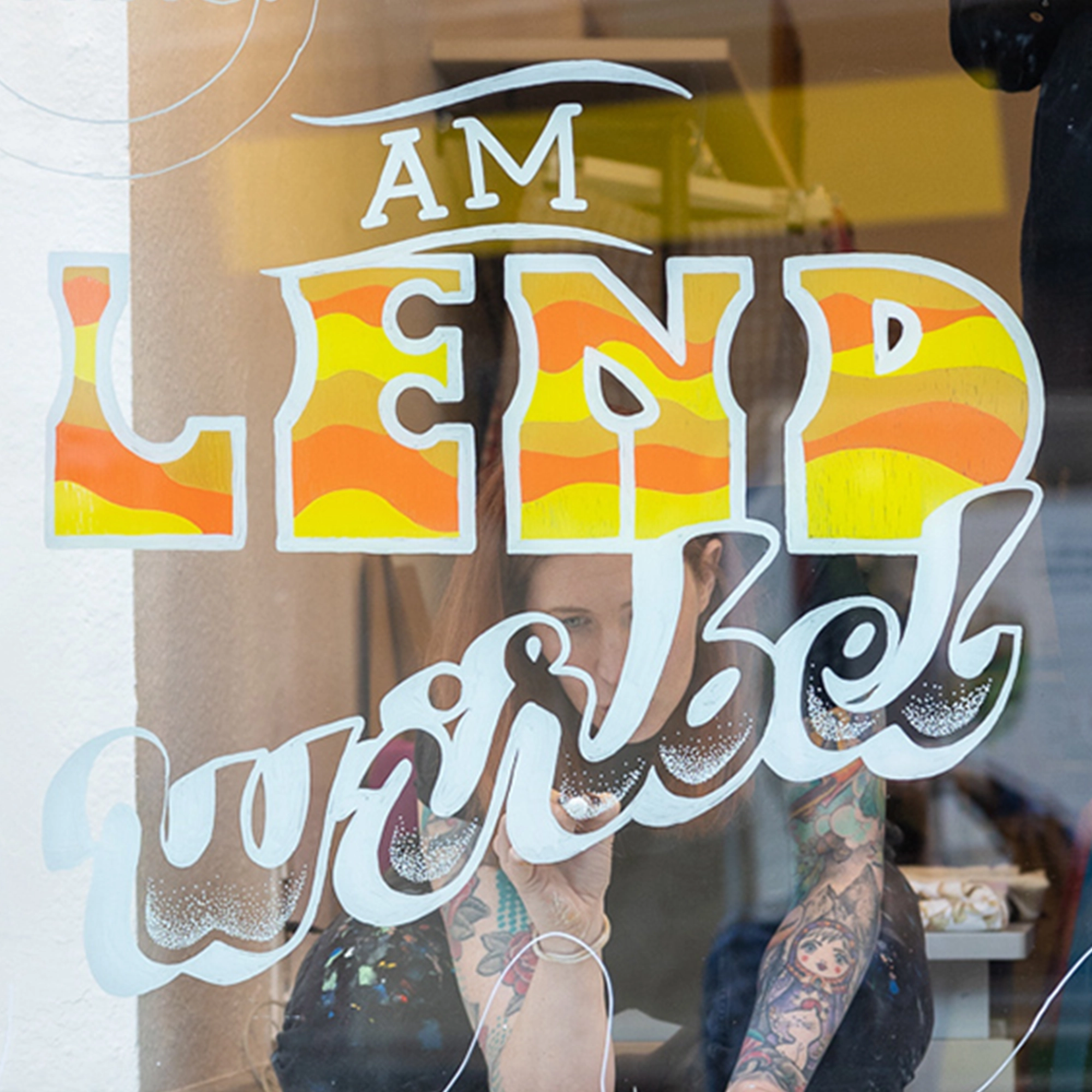 Offline Retail Window Painting