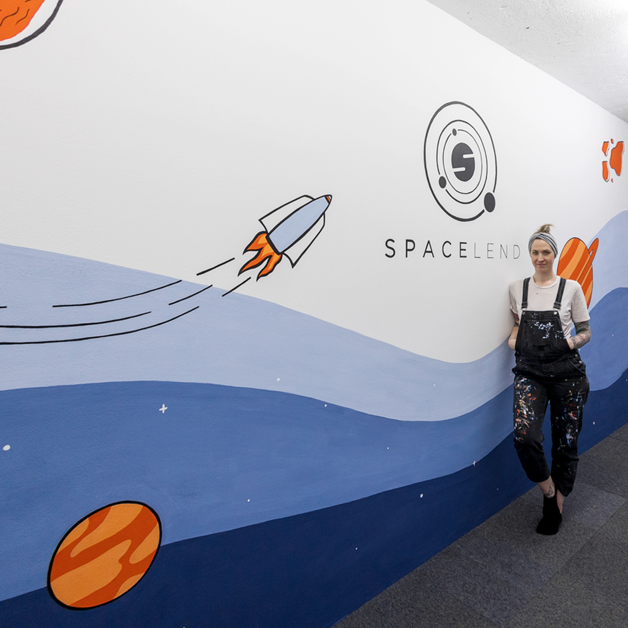 Spacelend Office Mural